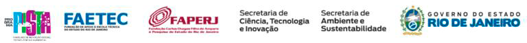 Apoiadores: Programa PISTA, FAPERJ e FAETEC